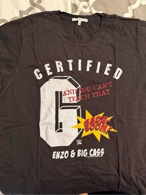 Junk Food Clothing Certified Enzo & Big Cass WWE T-shirt